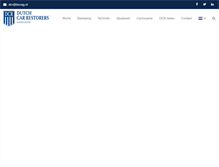 Tablet Screenshot of dutchcarrestorers.com